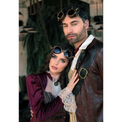 Steampunkové okuliare, medená farba